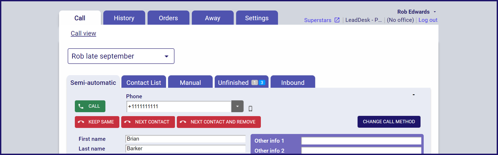 New Outbound interface - Quick guide – LeadDesk Support